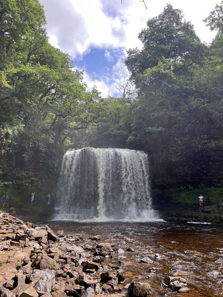 The largest waterfall on the Four Waterfalls Walk